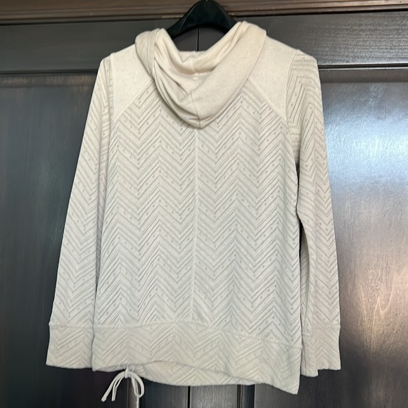 PrAna Women’s Geo Textured Funnel Neck Sweatshirt‎ sz Small - Picture 5 of 8